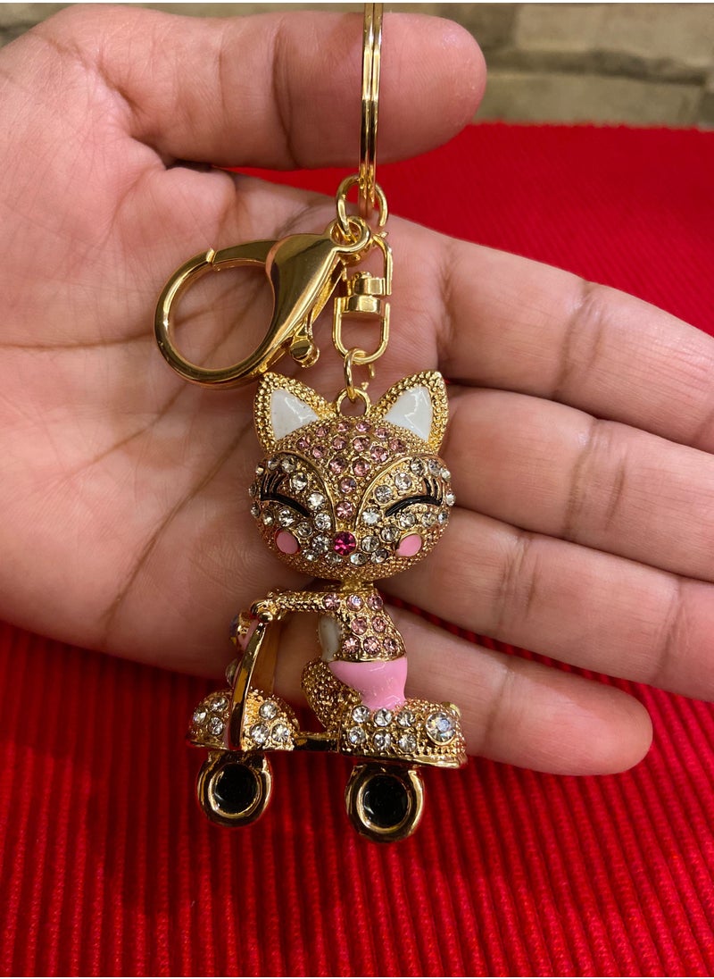 Gold & Pink Doll Cubic Zircon Keychain - pzsku/ZA293FCE340067B016465Z/45/_/1675852727/091c9cca-9a4c-4c3c-8ced-395928435719