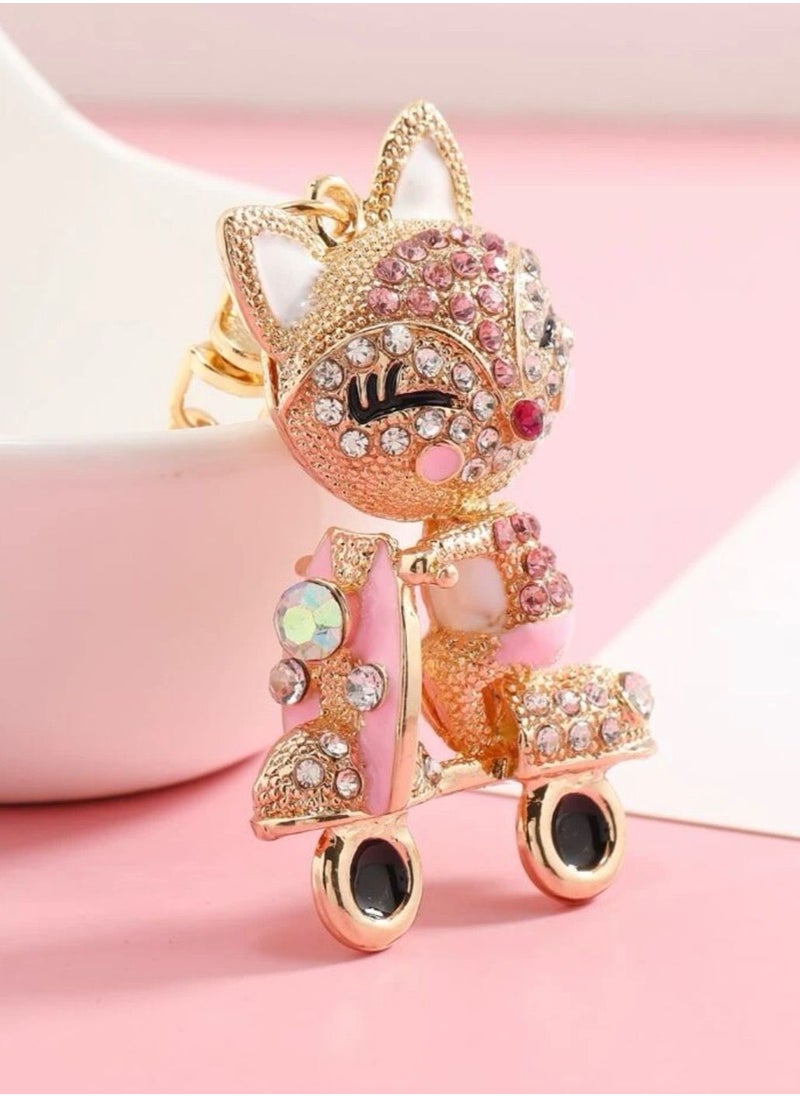 Gold & Pink Doll Cubic Zircon Keychain - pzsku/ZA293FCE340067B016465Z/45/_/1675852727/0a1e867c-d753-4821-9073-309be4aba1c5