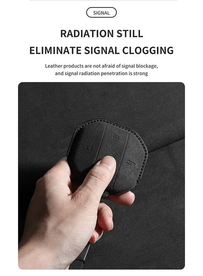 YelaJoy Smart Remote Key Fob Case Compatible with Jetour T1 Freedom / T2 Traveller 2025+2026, Full‑Wrap Protective Key Shell with Keychain, Anti‑Scratch Shock‑Resistant Key Holder, Car Interior Decoration Modification Accessories - Image 4