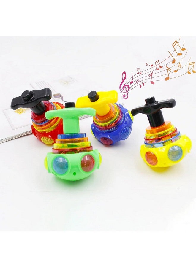 VGRASSP UFO Shaped Spinning Top - Launcher Lattoo Toy for Kids and Adults with Beautiful LED Flash Lights and Dynamic Music - Feel Your Childhood Again - Color and Design As Per Stock - Image 2