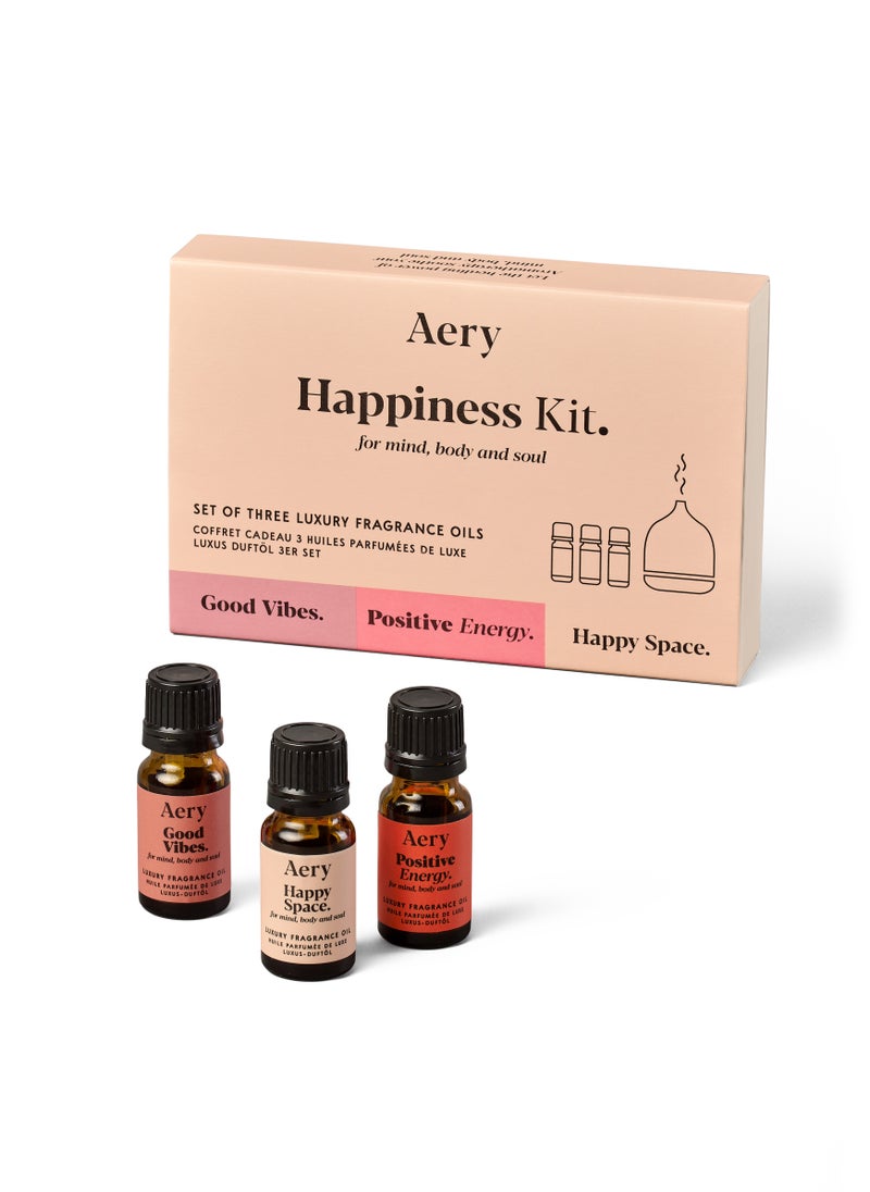 Aery Living Happiness Kit Fragrance Oil Set 3 x 10ml  - Image 1