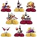 SHADOAMP Wine Tasting Party Table Decoration 8pcs Red Wine Theme Honeycomb Centerpiece DoubleSided Printing for Wine Tasting Party Supplies Vino Before Vows Bridal Shower Birthday Party Decoration - Image 2