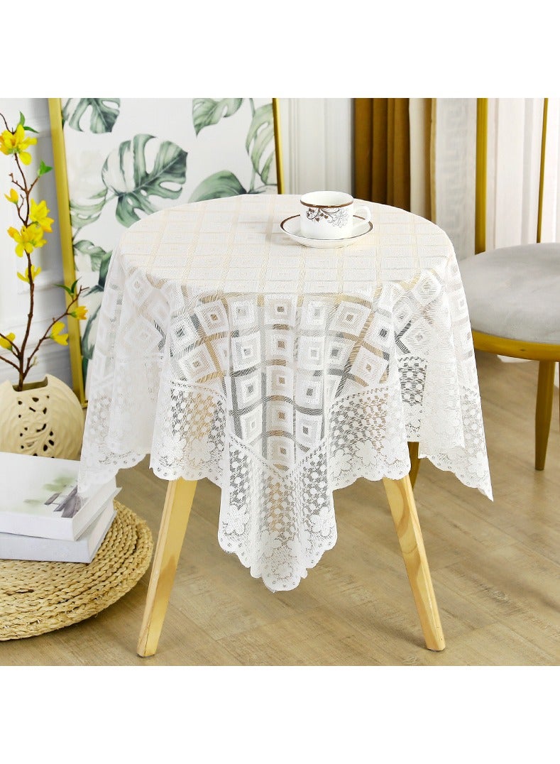 Lace Tablecloth,Tablecloth, Beige (90 x 90cm)  - Image 1