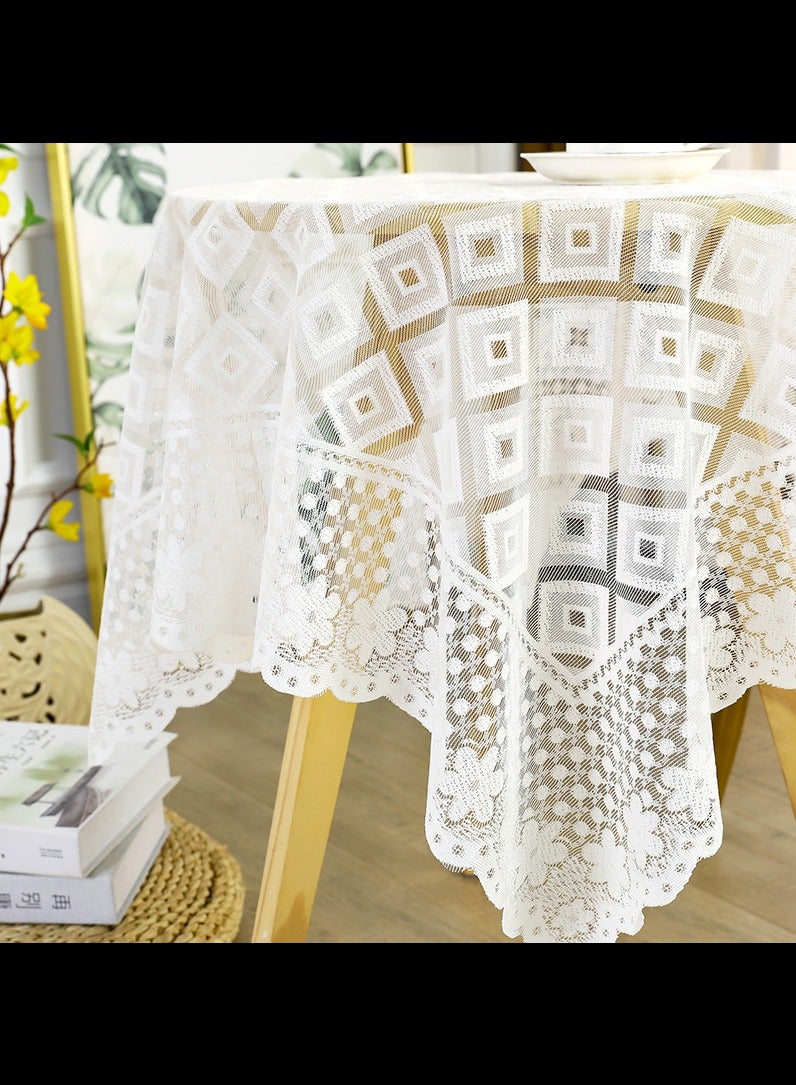 Lace Tablecloth,Tablecloth, Beige (90 x 90cm)  - Image 2