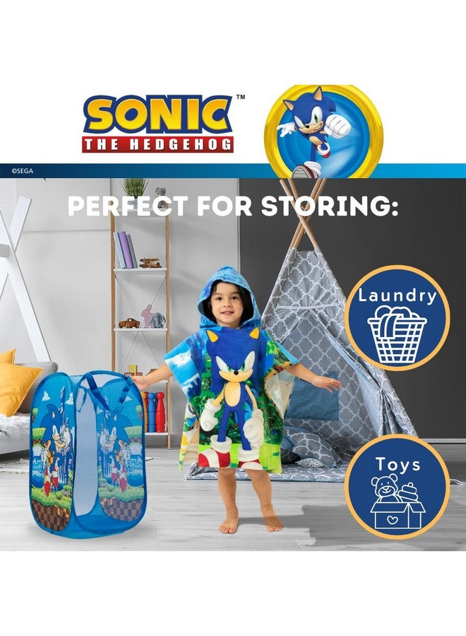 Franco سلة تخزين قابلة للطي لغرفة الأطفال سونيك أنمي، مقاس واحد، (منتج مرخص رسميًا 100%) - Image 3