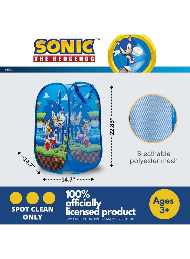Franco سلة تخزين قابلة للطي لغرفة الأطفال سونيك أنمي، مقاس واحد، (منتج مرخص رسميًا 100%) - Image 5