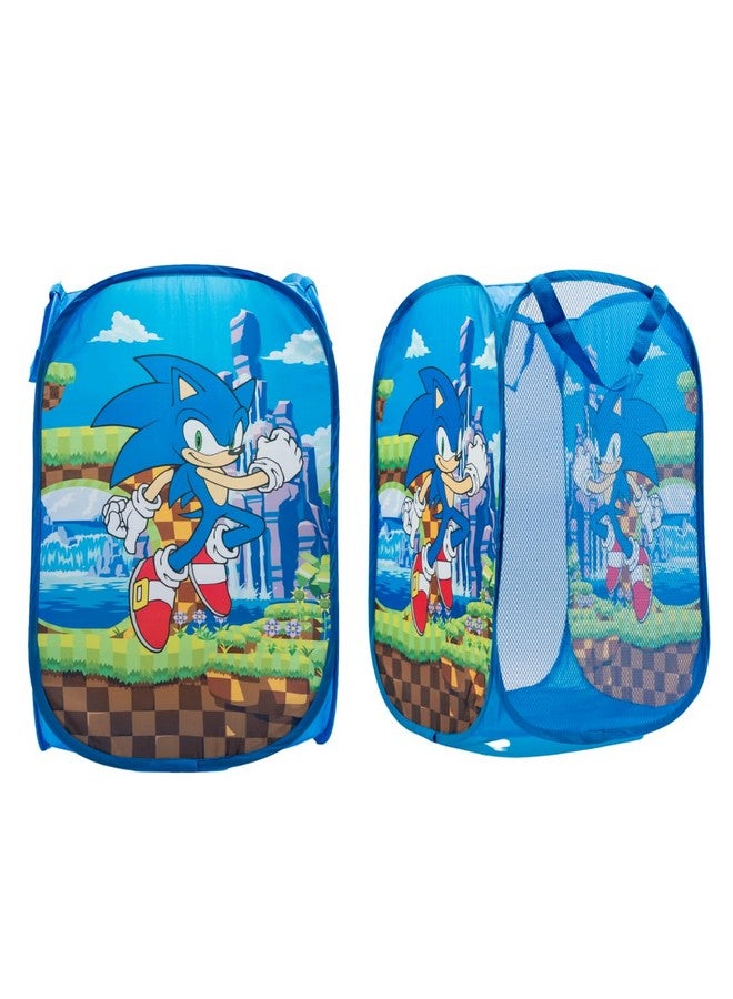 Franco سلة تخزين قابلة للطي لغرفة الأطفال سونيك أنمي، مقاس واحد، (منتج مرخص رسميًا 100%) - Image 1