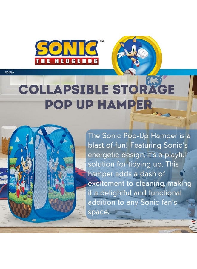 Franco سلة تخزين قابلة للطي لغرفة الأطفال سونيك أنمي، مقاس واحد، (منتج مرخص رسميًا 100%) - Image 2