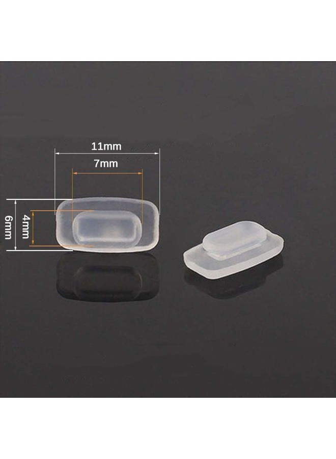 BEHLINE Gl Nose Pads, 5 Pairs Push-in Eyegl Nosepad Nose Piece for Eye Gl Sungl,Replacement for Costa Maui Gl Frames,11mm Soft Silicone Nose Bridge Pads,Anti-Slip Nose Guard - Image 2