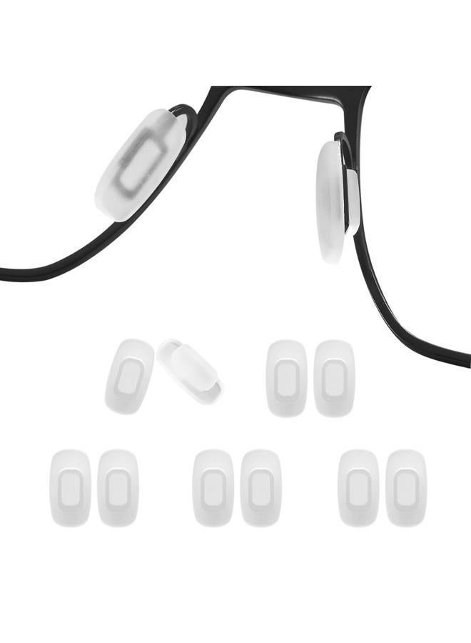 BEHLINE Gl Nose Pads, 5 Pairs Push-in Eyegl Nosepad Nose Piece for Eye Gl Sungl,Replacement for Costa Maui Gl Frames,11mm Soft Silicone Nose Bridge Pads,Anti-Slip Nose Guard - Image 1