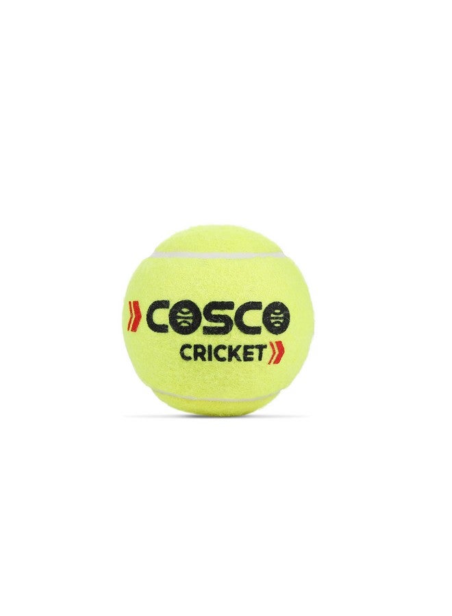 COSCO Cricket Normal Force Leather Tennis Ball (Yellow) Pack Of 6 - Image 1