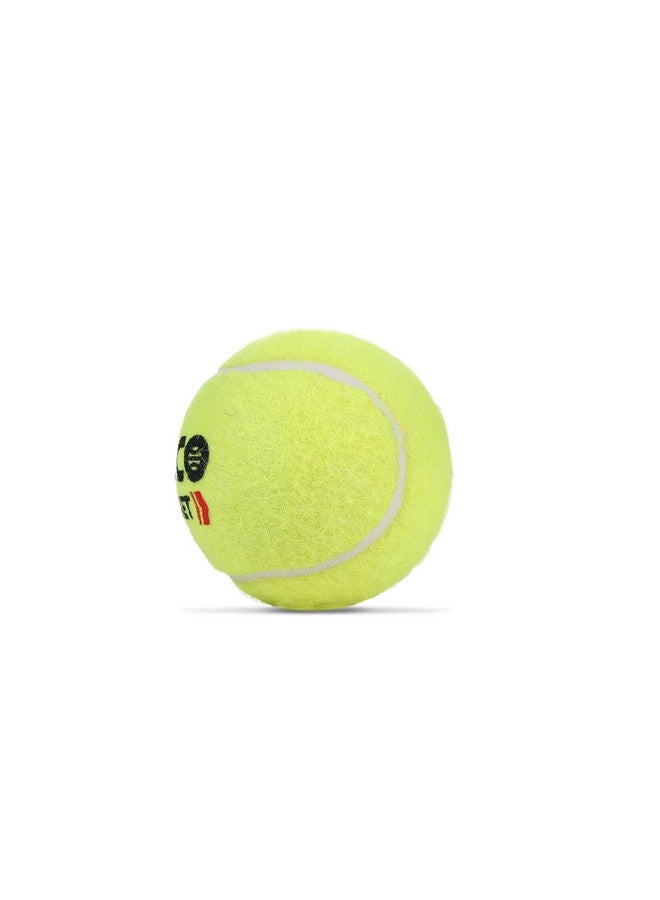 COSCO Cricket Normal Force Leather Tennis Ball (Yellow) Pack Of 6 - Image 2