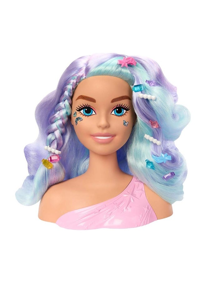 Barbie - Fairytale Styling Head Doll With Pastel Hair & Accessories - Image 1