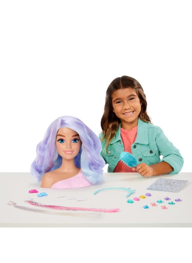Barbie - Fairytale Styling Head Doll With Pastel Hair & Accessories - Image 1