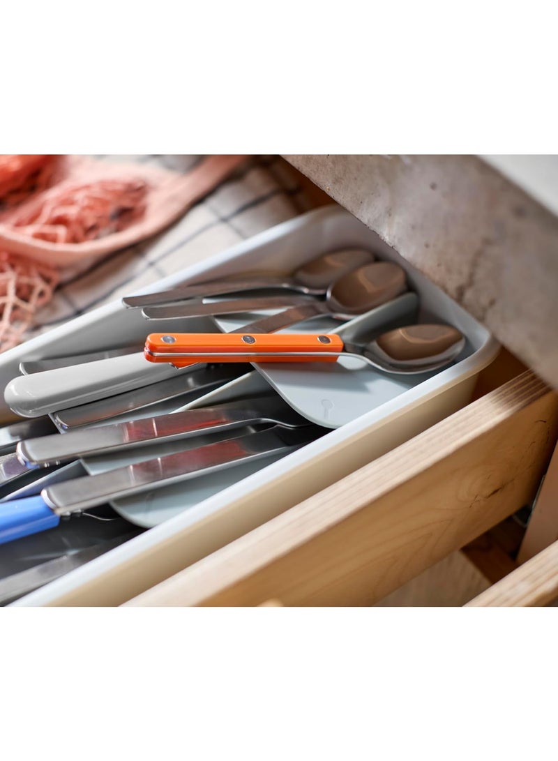 Joseph Joseph DrawerStore Tiered Cutlery Organiser – Compact Kitchen Drawer Storage Tray for Spoons, Forks & Knives, Space Saving Utensil Organizer for Neat Kitchen Drawer Organization - Image 5
