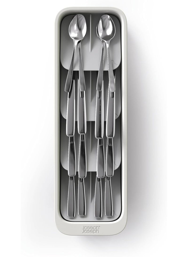 Joseph Joseph DrawerStore Tiered Cutlery Organiser – Compact Kitchen Drawer Storage Tray for Spoons, Forks & Knives, Space Saving Utensil Organizer for Neat Kitchen Drawer Organization - Image 3