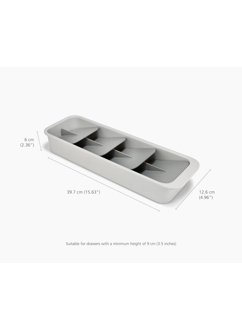 Joseph Joseph DrawerStore Tiered Cutlery Organiser – Compact Kitchen Drawer Storage Tray for Spoons, Forks & Knives, Space Saving Utensil Organizer for Neat Kitchen Drawer Organization - Image 4