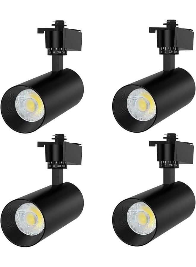 30W LED Track Light, COB Spotlight , 2500Lm, CRI>80, 24° Beam Angle, AC175-265V, PF>0.5, Aluminum Body, 2KV Surge Protection (WARM WHITE, WHITE) - Image 4