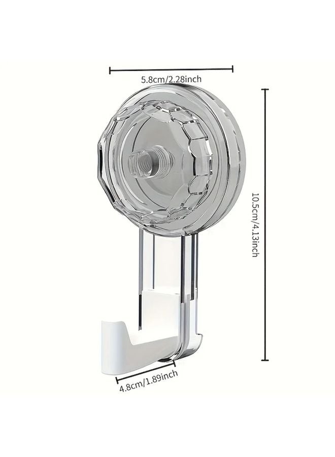 Black Suction Cup Hook Strong Non Perforated Viscose Reusable Removable Wall Door - Image 4