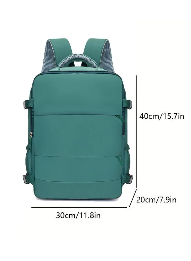 Take Two Green Travel Backpack with Shoe Compartment