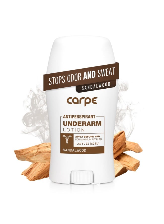 Carpe Carpe Clinical Strength Underarm Antiperspirant and Deodorant, Sandalwood Scent Size: 1.69 Fl Oz (Pack of 1) - Image 1