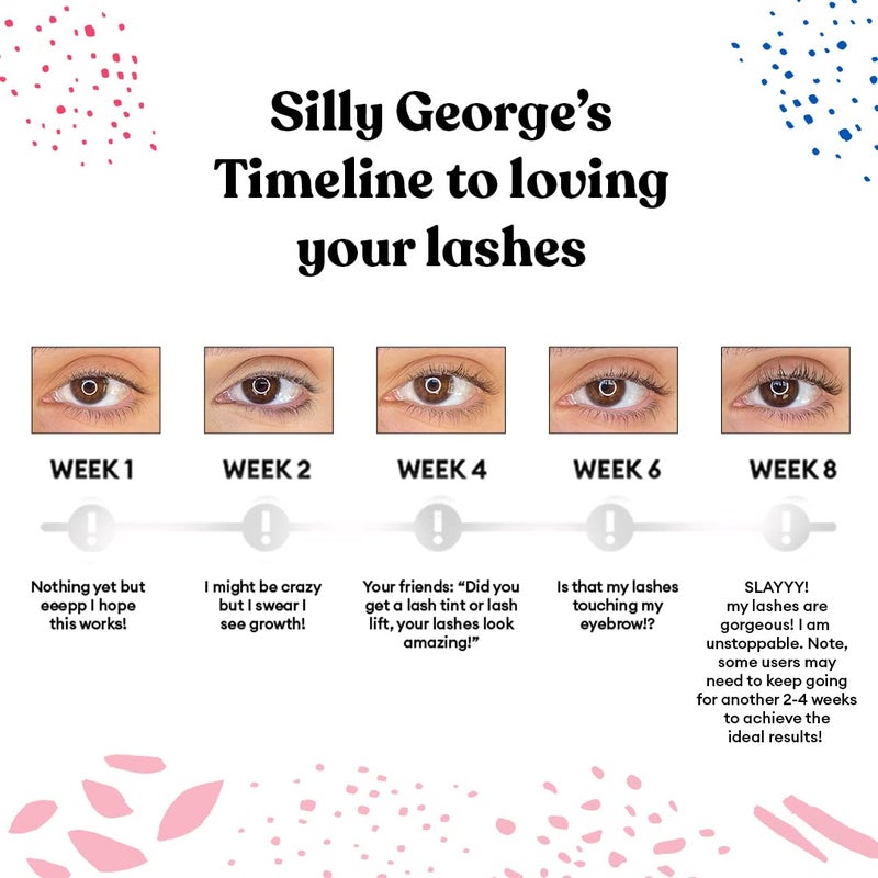 Silly George Eyelash Growth Serum for Thicker, Fuller, Longer & Bold Eyebrows, Premium Serum, Lashes & Brows Enhancer, (3ml, 0.1 Fl. oz) - Image 3