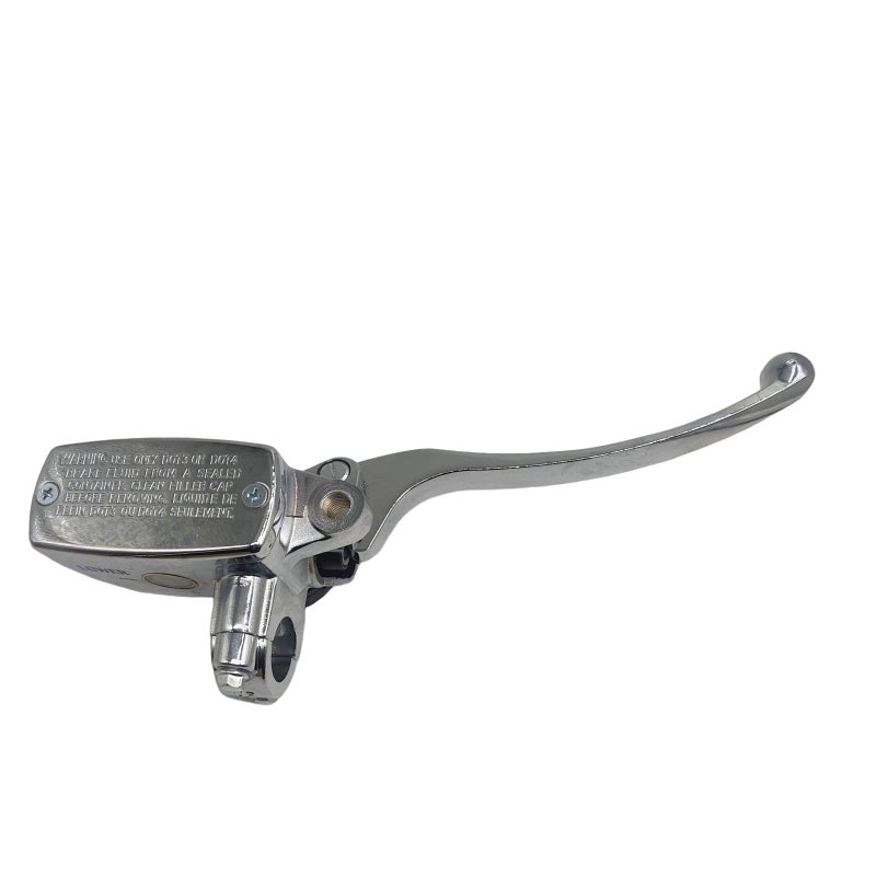 Generic XDF 7/8 inch 22mm Right Motorcycle Handlebar Front Brake Master Cylinder Lever with Mirror Hole (Chrome)  - Image 1