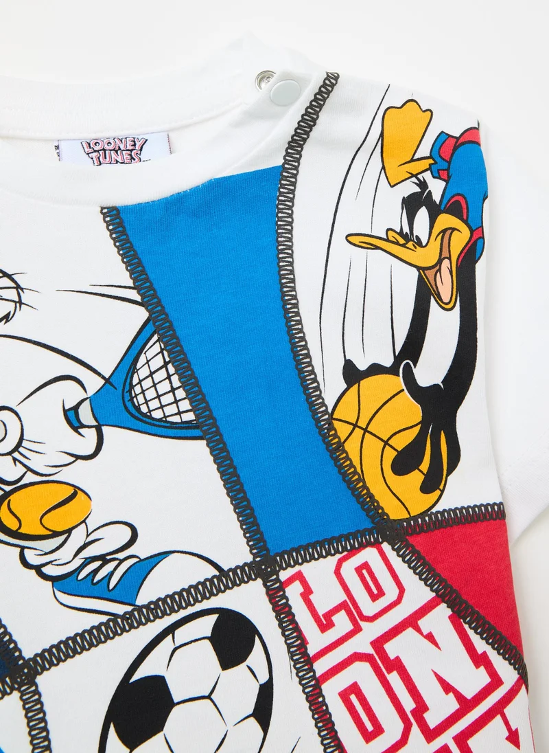 Ovs T-shirt with Taz, Bugs Bunny and Daffy Duck print