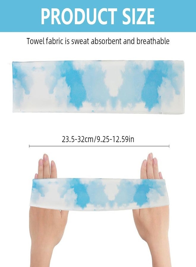 برو بيروس طوق رأس بروبيروس® للنساء والرجال، بتصميم عصري متدرج اللون الأزرق، سريع الجفاف، مناسب للرياضة واليوغا والجري، مناسب لجميع الفصول، قطعة رأس رياضية أنيقة - Image 2