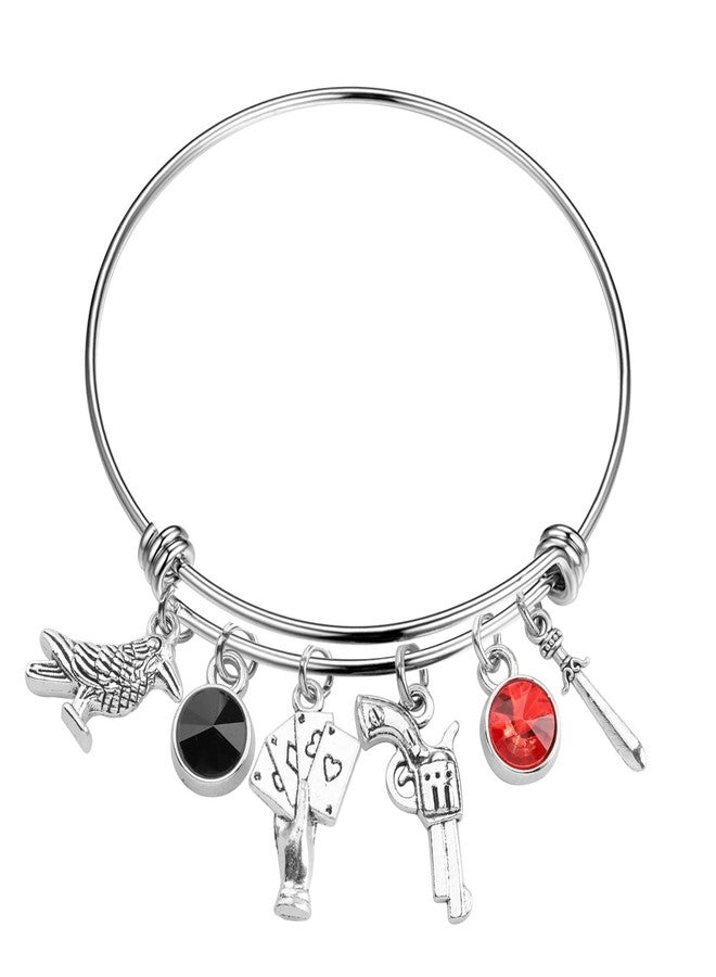 FAADBUK Six of Crows Inspired Bracelet Shadow and Bone Gift Crow Club Gift for Kaz Inez and Jasper Fans (Crow Bracelet) - Image 1