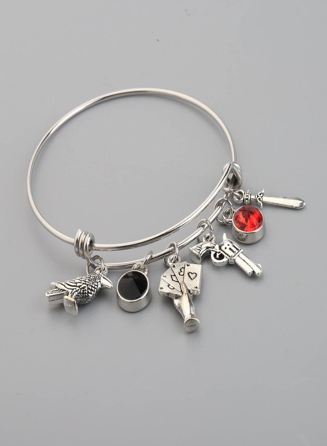FAADBUK Six of Crows Inspired Bracelet Shadow and Bone Gift Crow Club Gift for Kaz Inez and Jasper Fans (Crow Bracelet) - Image 5