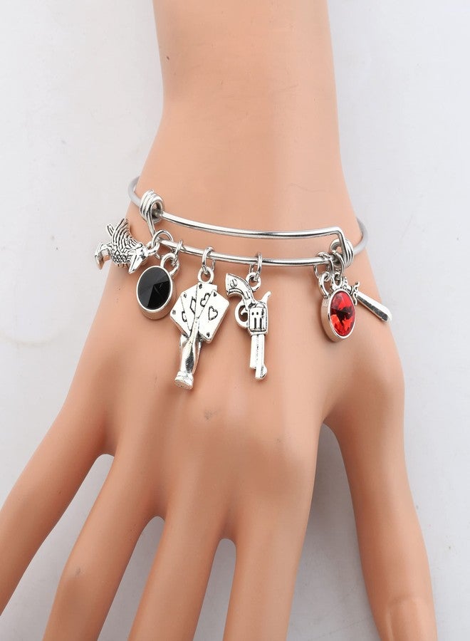 FAADBUK Six of Crows Inspired Bracelet Shadow and Bone Gift Crow Club Gift for Kaz Inez and Jasper Fans (Crow Bracelet) - Image 3