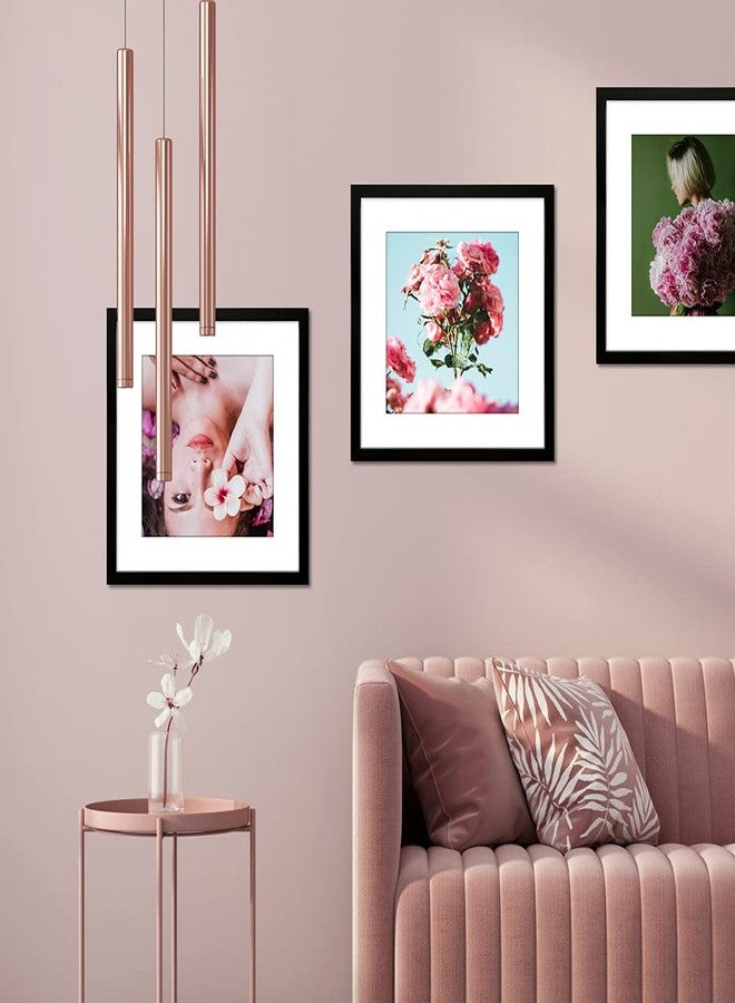 VNVNK 16x16 Frame Black, Perfect for 16x16 Inch Photo Frame without Mat or 12x12 Inch Photo Frame with Mat, Home Wall Decor Picture Frame-1 PCS - Image 2