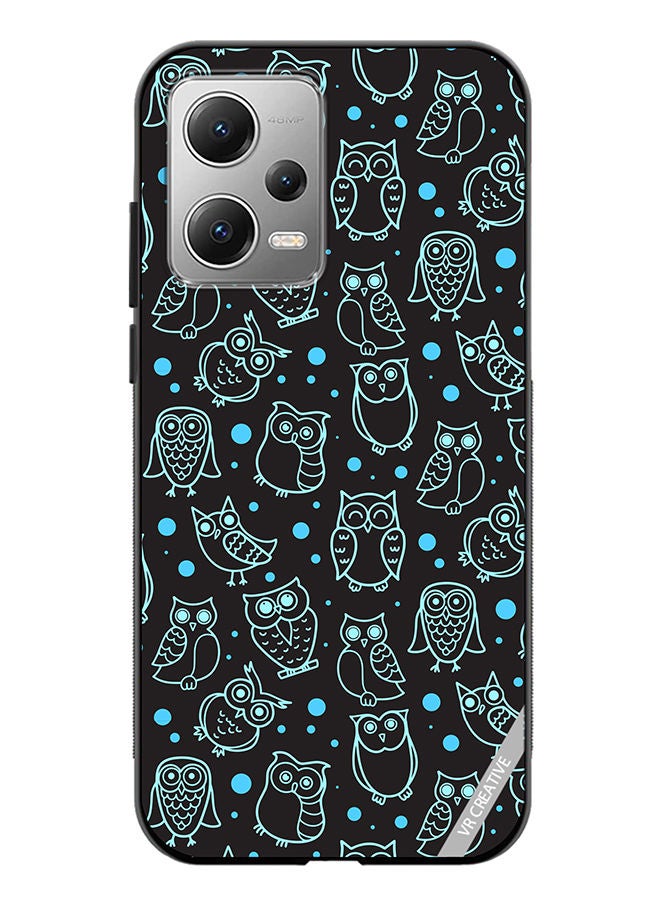 VR CREATIVE Protective Case Cover For Xiaomi Redmi Note 12 Night Owl Stroke Design Multicolour - Image 1