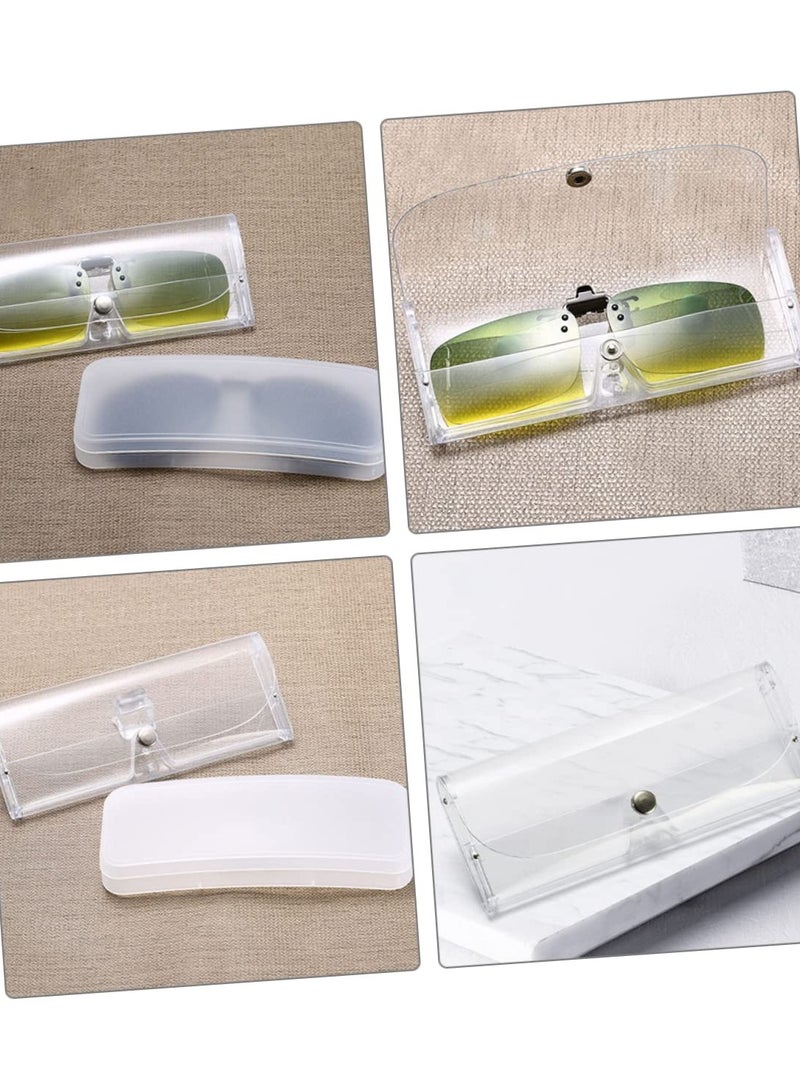 Transparent Hard Glasses Case for Travel - 7pcs Universal Sunglasses and Eyeglass Cases for Men - Durable Plastic Box for Sunglasses and Eyewear Protection. - Image 4
