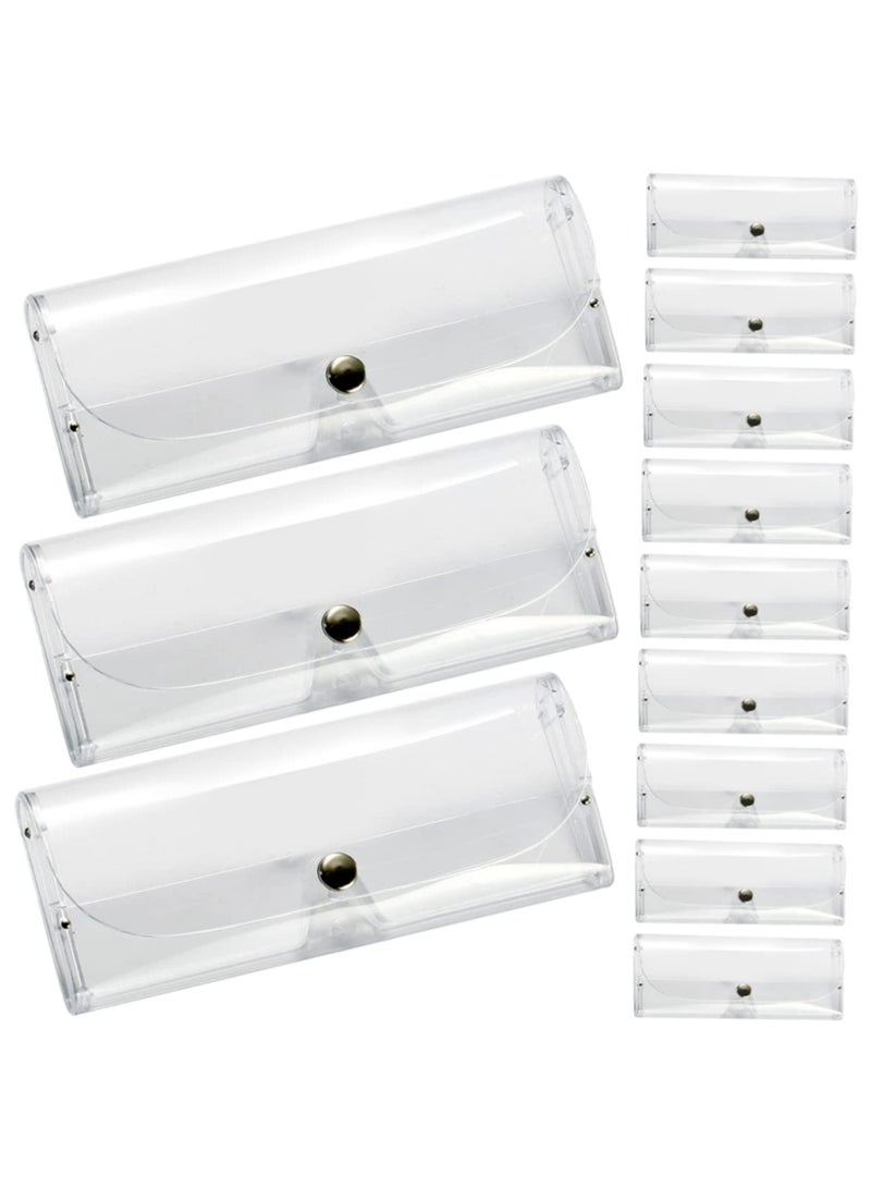 Transparent Hard Glasses Case for Travel - 7pcs Universal Sunglasses and Eyeglass Cases for Men - Durable Plastic Box for Sunglasses and Eyewear Protection. - Image 1