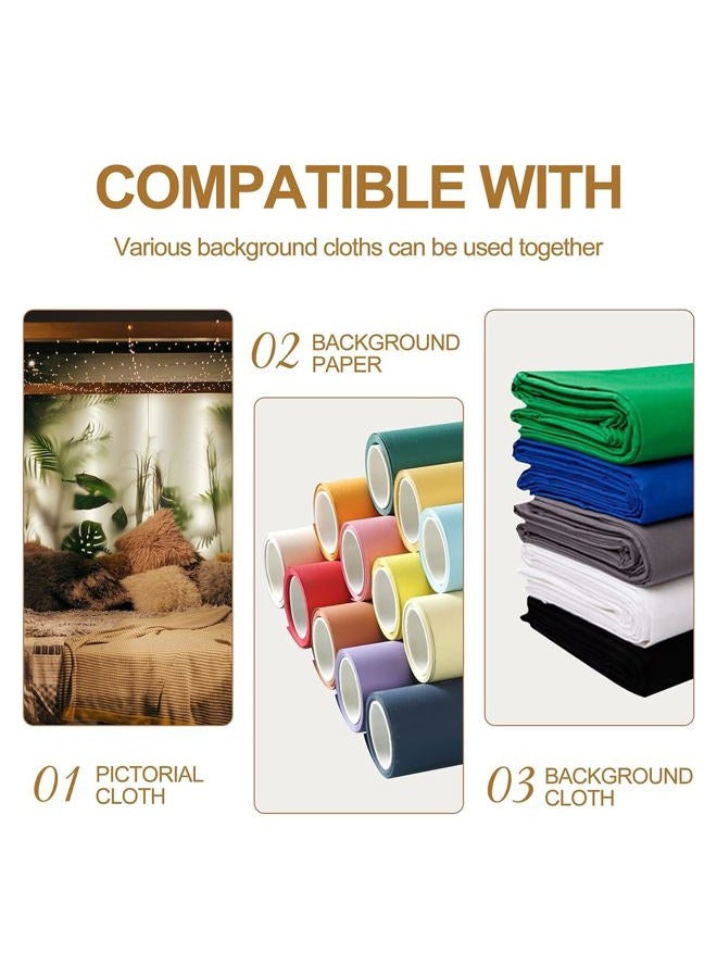 EMART Expand Roller Backdrop Wall Mounting - 3 Chain Manual Photography Support System, Ceiling Background Holder Attached into Tripod Stand for Video Studio Live Streaming - Image 5