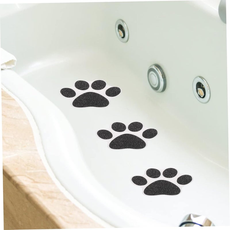 Homoyoyo 10pcs Non Slip Paw Print Bathtub Stickers Self Adhesive Floor Decals for Bathroom Shower Kitchen - Image 5
