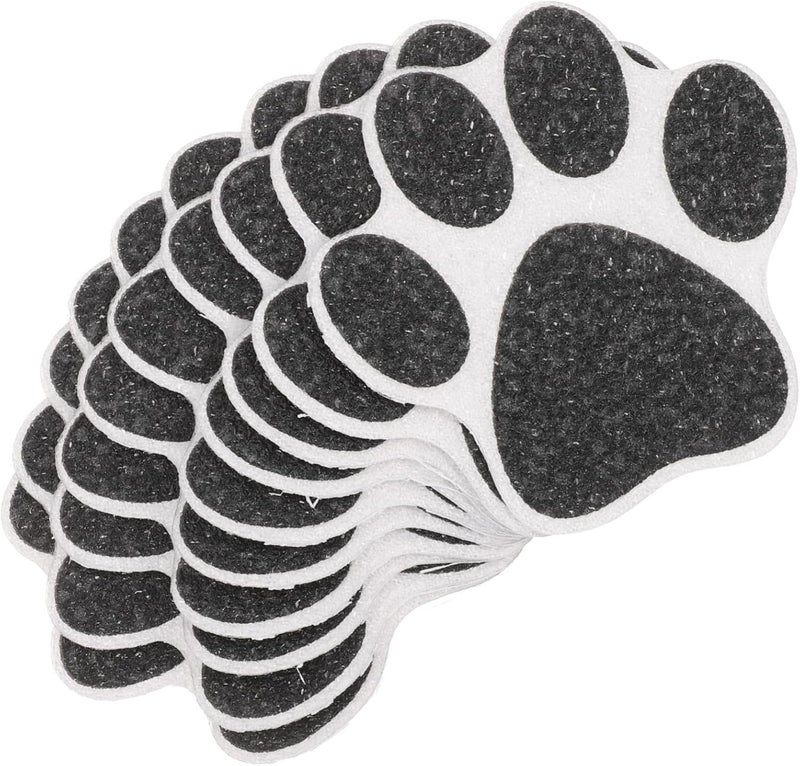 Homoyoyo 10pcs Non Slip Paw Print Bathtub Stickers Self Adhesive Floor Decals for Bathroom Shower Kitchen - Image 1