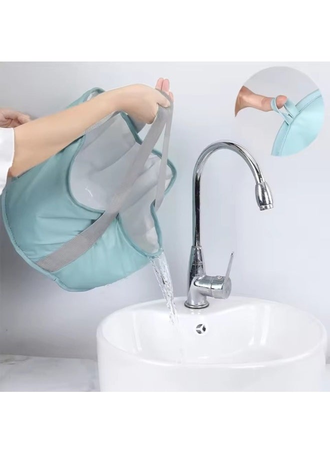 FALMER Foldable Foot Soak Basin for Travel Camping Multifunctional Foot Bath Basin 14L-Blue  - Image 4