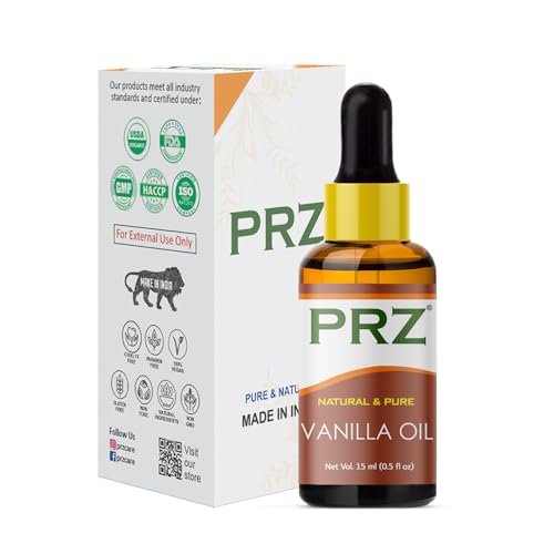 PRZ Vanilla Essential Oil - Pure Natural for Skin Care & Hair Care, 15 ml - Image 2