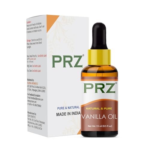 PRZ Vanilla Essential Oil - Pure Natural for Skin Care & Hair Care, 15 ml - Image 1