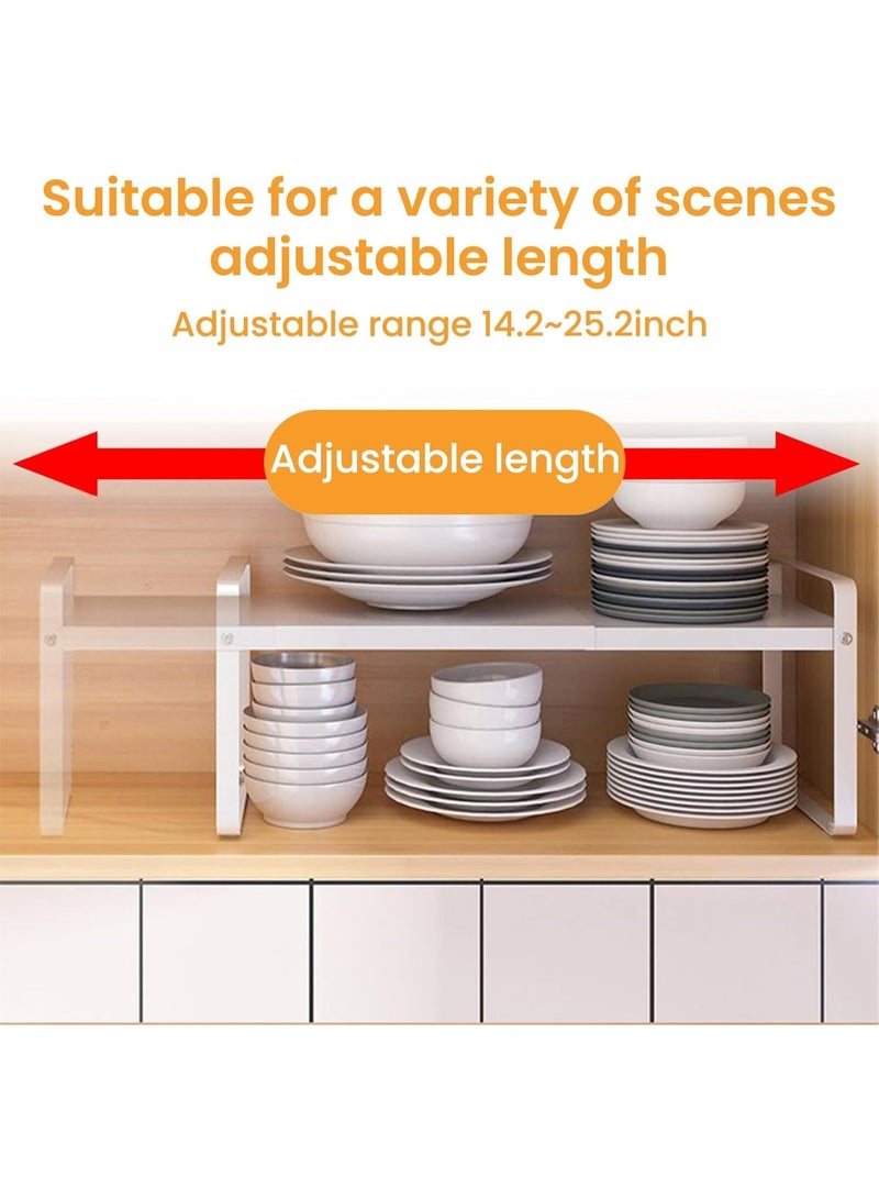 رف قابل للسحب متعدد الوظائف، رف تخزين للمطبخ (أبيض) - Image 4