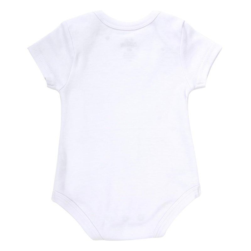 Baby Essentials Unisex Baby Boys and Girls Solid Color 6 Piece Bodysuit Set (Plain White 6 Piece, 3 Months) - Image 4