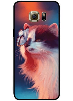 Protective Case Cover For Samsung Galaxy S6 Edge Plus Smart Series Printed Protective Case Cover for Samsung S6 Edge Plus Butterfly Sitting on Cat Nose
