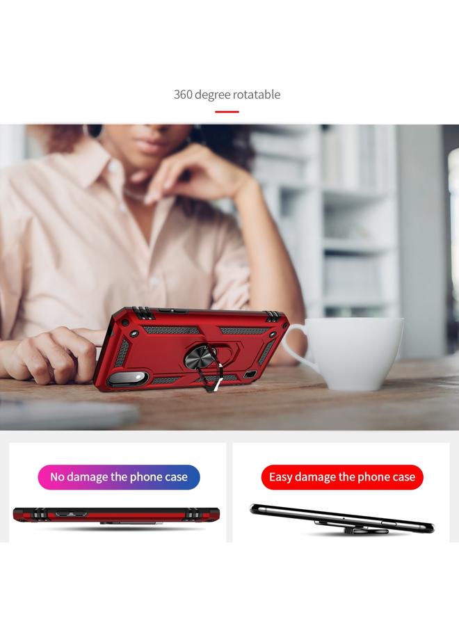 erorex Case For Galaxy A01 US Version Shockproof TPU + PC Protective Case with 360 Degree Rotating Holder - Image 4