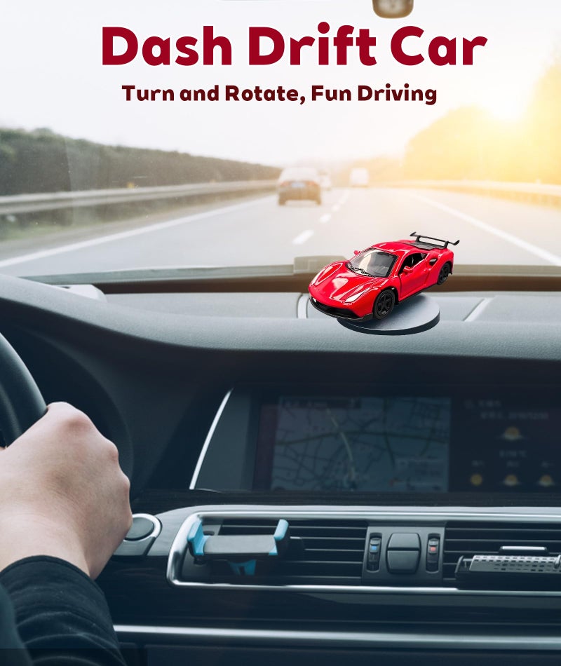 CartHome Drifting Car Dashboard, Car Model with Self Adhesive Stylish Car Dashboard Accessories for Home Decor Birthday Gift Ideal for Automotive Enthusiasts (Red) - Image 4