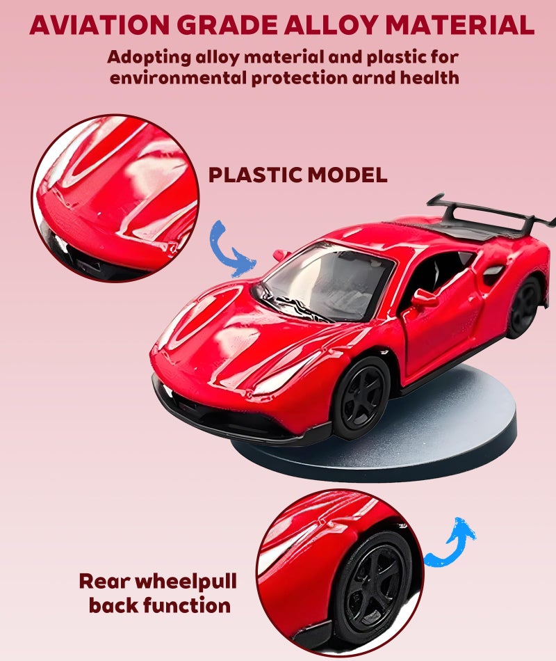 CartHome Drifting Car Dashboard, Car Model with Self Adhesive Stylish Car Dashboard Accessories for Home Decor Birthday Gift Ideal for Automotive Enthusiasts (Red) - Image 3