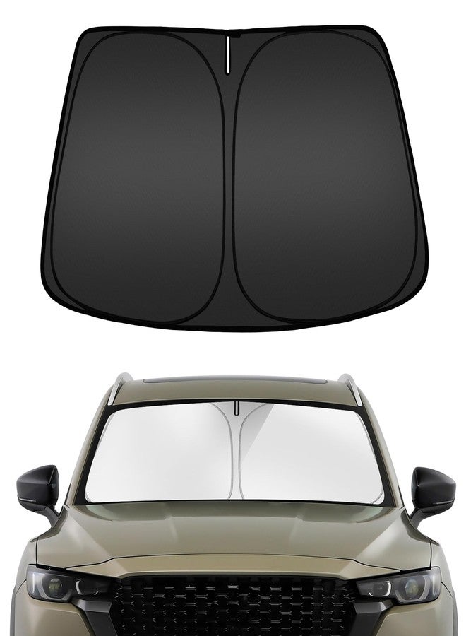 ARISMOTOR Windshield Sun Shade for Mazda CX-50 2023-2025 2026, Custom Fit Foldable Front Window Sunshade Sun Visor Protector, Block UV Rays Keep Your Car Cooler - Image 1