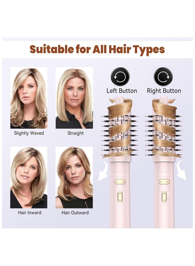PANDA JOJO Hair Dryer Brush, 3 in 1 Rotating Hot Air Brush with Detachable Brush, 3 Heats and 2 Speeds Rotating Hair Dryer Spinning for Curl and Straight - Image 2